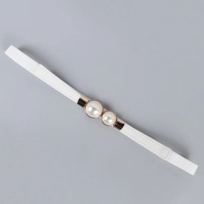 Women’s Double Pearl Elastic Belt