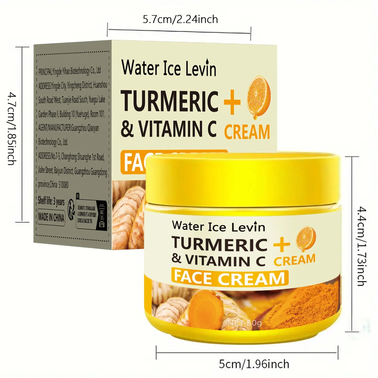 Turmeric & Vitamin C Anti-Aging Cream – 50g
