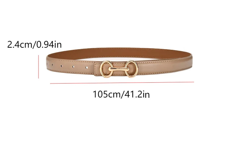 Women’s Leather Belt – 2.4 cm