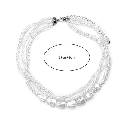 Women’s Multi-Layer Pearl Choker Necklace