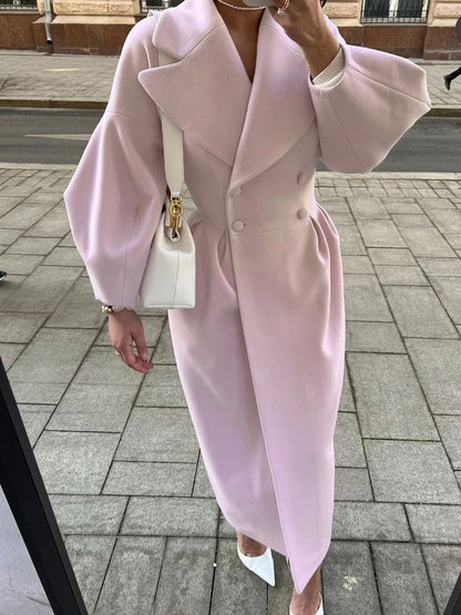 Women’s Vintage Double-Breasted Winter Coat