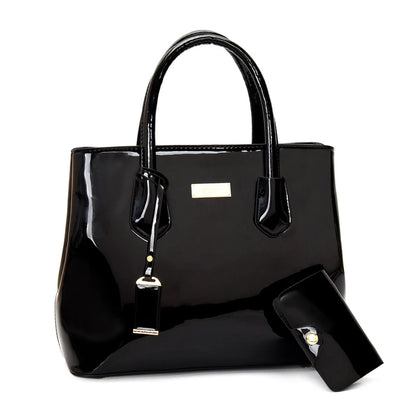 Women’s Patent Leather Shoulder Tote