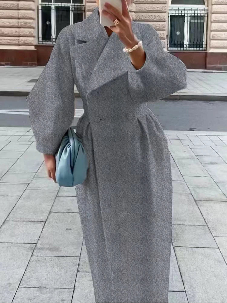 Women’s Vintage Double-Breasted Winter Coat