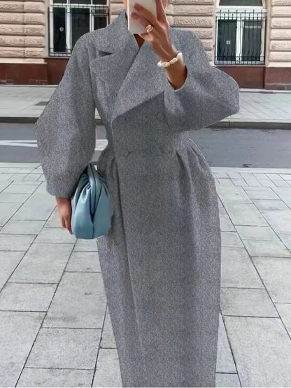 Women’s Vintage Double-Breasted Winter Coat