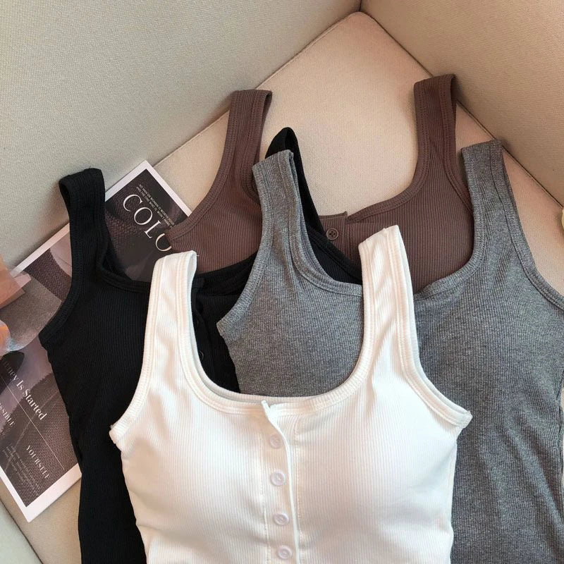 Crop Top Women Sexy Sleeveless Tops Fashion Female Underwear Lady's Camisole Girl Basic T-shirt Vest Lingerie Bras Tube Tops Hot