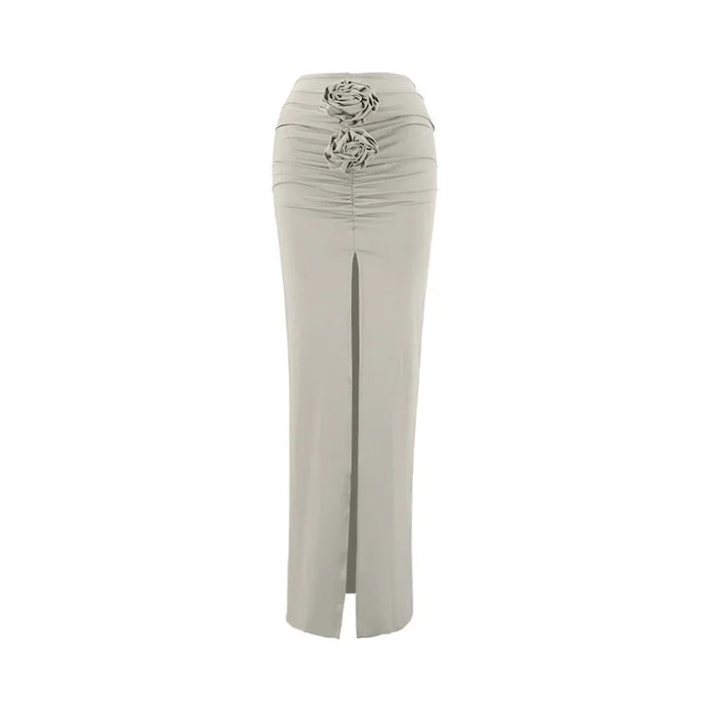 Women’s High-Waist Split Skirt – Summer Streetwear