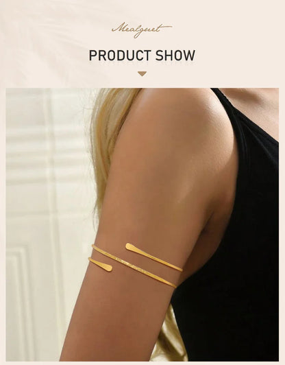 Women’s Gold Plated Upper Arm Cuff”