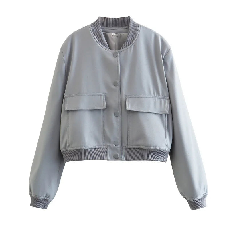 Women’s White Bomber Jacket