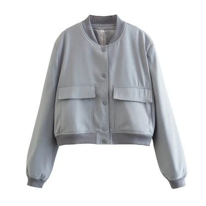 Women’s White Bomber Jacket