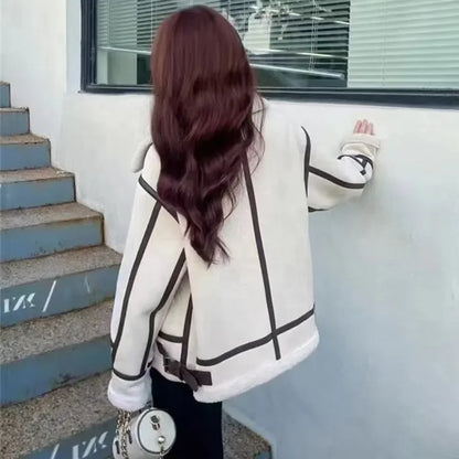 Women’s Faux Fur Shearling Winter Jacket.