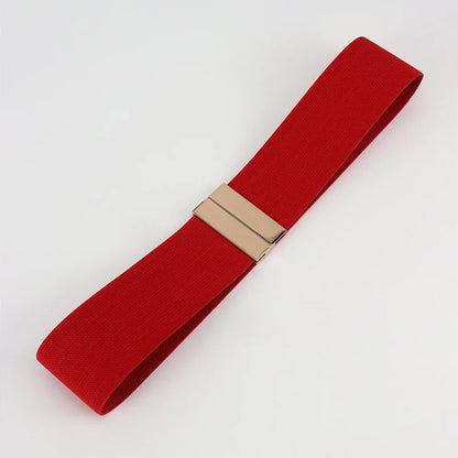 Women’s High-Quality Black Elastic Belt