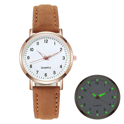 Women’s Luxury Leather Strap Quartz Watch