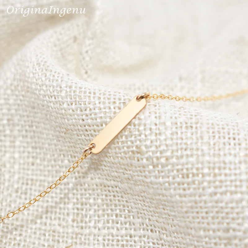 Handmade Gold-Filled Bar Bracelet