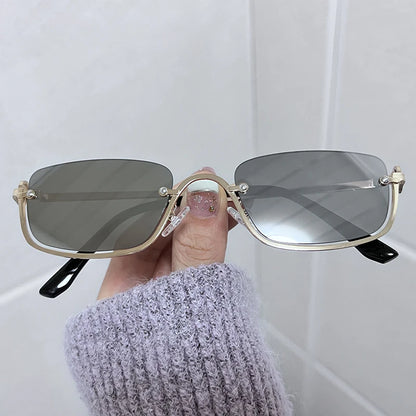 Women’s Half Frame Square Sunglasses