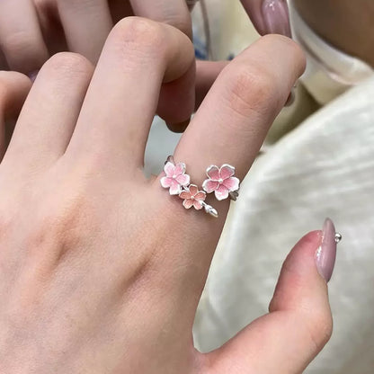 Women’s Pink Flower Fashion Ring