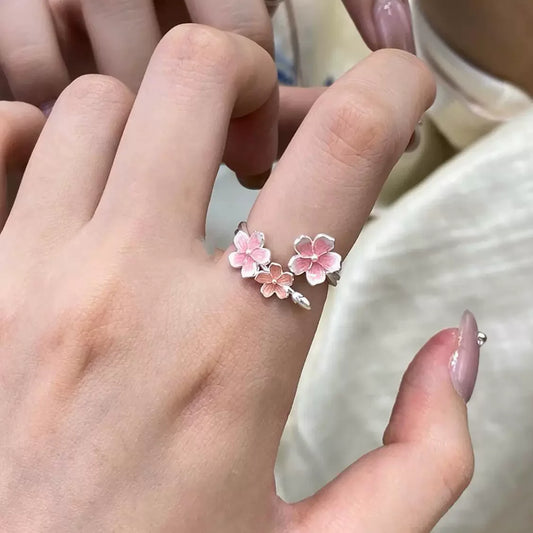 Women’s Pink Flower Fashion Ring