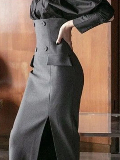 Women’s A-Line Slim Skirt – Korean Casual Style