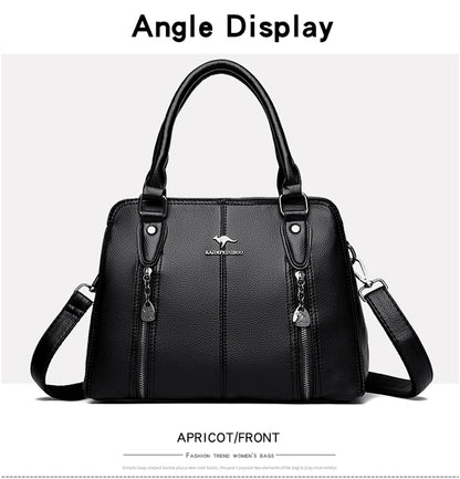 Women’s Luxury Leather Tote – Designer Large Shoulder Bag